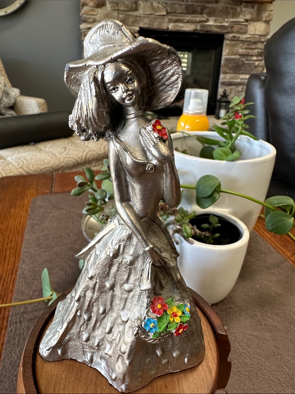 Vintage Peltro Cesellato a Mano Italy Pewter